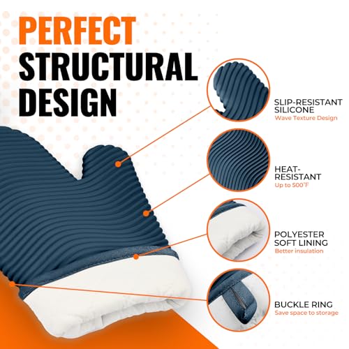 Silicone Oven Mitts (2 Count)