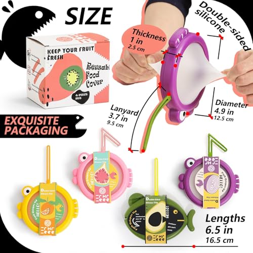 Silicone Food Storage Containers (4 Count)