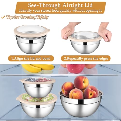 Mixing Bowls with Visible Lids (6 Count)