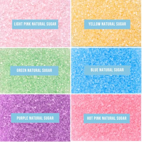 Dye Free Pastel Sugar 6 Cell Decorating Variety (2.75 Ounce)