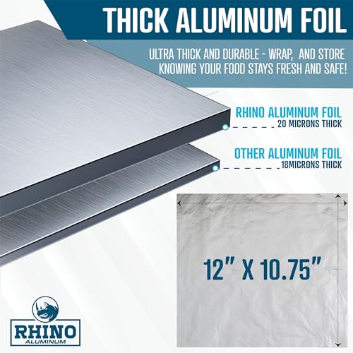 Precut Pop Up Heavy Duty Aluminum Foil Sheets (300 Count)