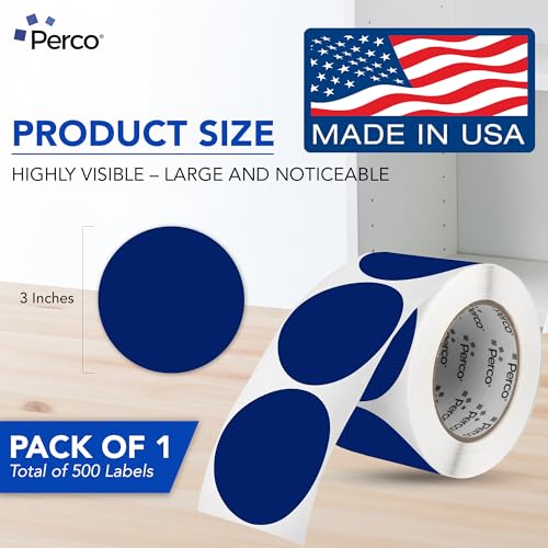 Dark Blue Round Circle Dot Sticker 3