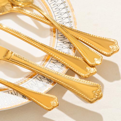 40 Pcs Gold Silverware Set (40 Count)
