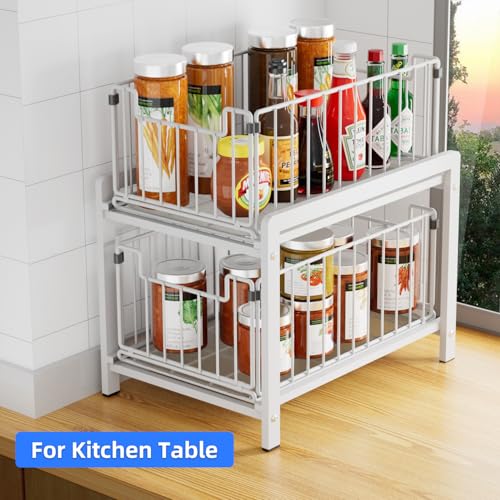 2 Tier Pull Out Cabinet Organizer