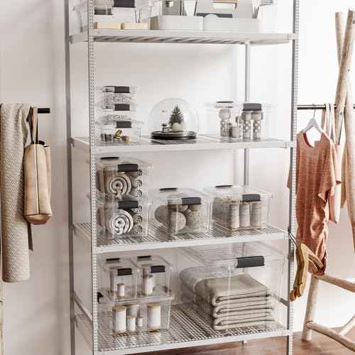 21 Quart Clear Plastic Storage Boxes with Lids (5 Count)