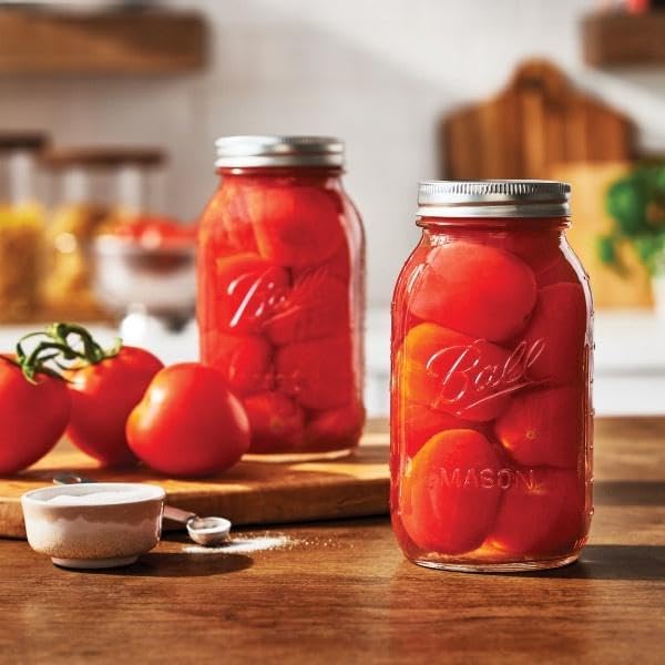 Regular Mouth Glass Mason Jars with Lids and Bands (176.3698 Count)