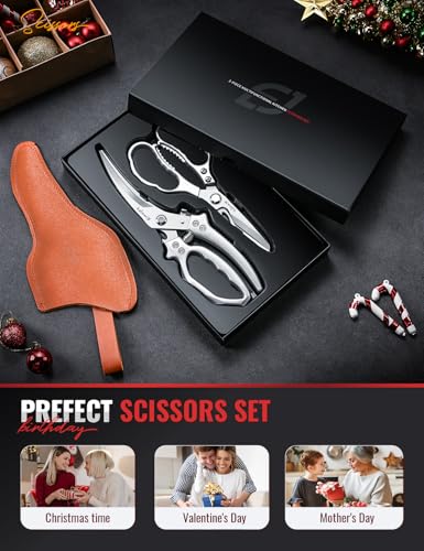 2 Piece Kitchen Scissors Set with Poultry Shears (2 Count)