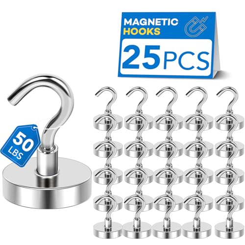 Magnetic Hooks for Cruise Essentials 2026 Cabins Door 25 Pack (25 Count)