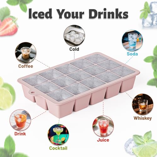 Silicone Ice Cube Tray 2 Pack (2 Count)