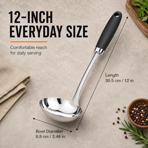 12 Inch Stainless Steel Soup Ladle