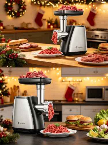 4 in 1 Electric Meat Grinder Heavy Duty & Sausage Stuffer 2800W Max