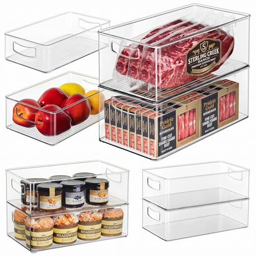 8 Pack Freezer Organizer Bins (10 Count)