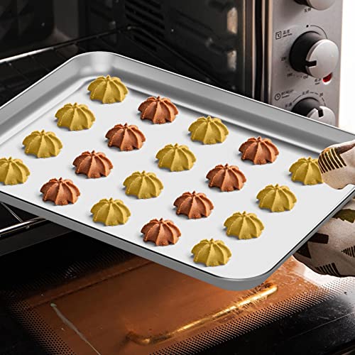 Sheet Pan Set Baking Sheet Cookie Sheet Baking Pan Toaster Oven Pans (4.33 Count)