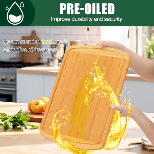 Extra Large Bamboo Cutting Boards for Kitchen