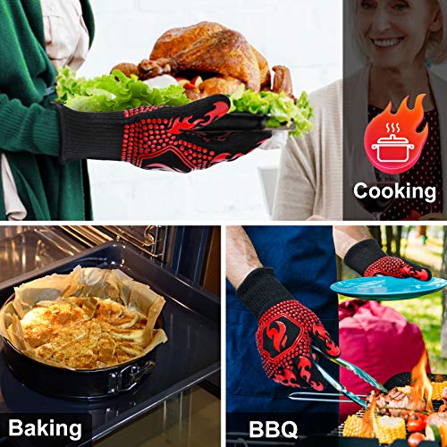 BBQ Gloves Oven Gloves 1472℉ Extreme Heat Resistant