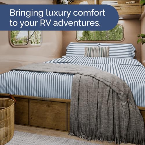 Short Queen Size 4 Piece Bed Sheet Set