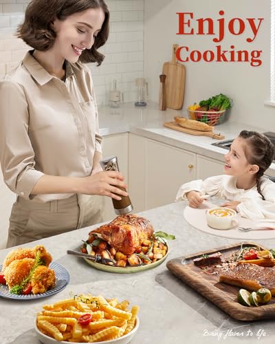 Electric Salt and Pepper Grinder Set with Storage Base (2 Count)