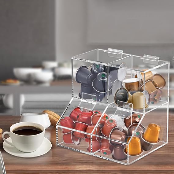 8611 Clear Countertop Storage for Coffee Capsules