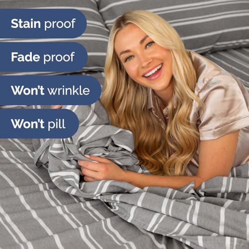 Short Queen Size 4 Piece Bed Sheet Set