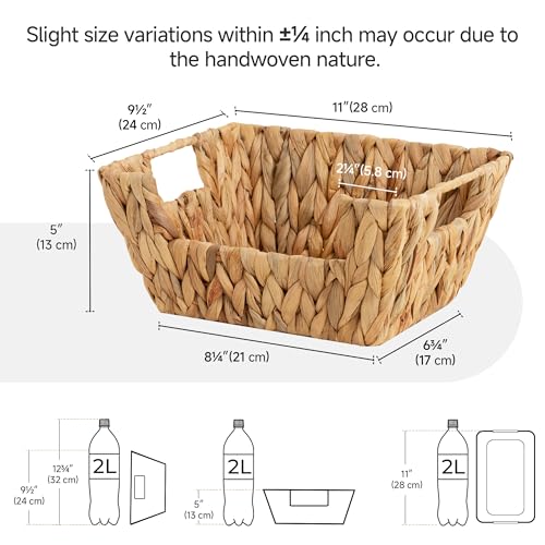 Wicker Storage Basket (2 Count)