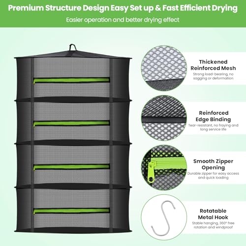 4 Layer Herb Drying Rack Hanging