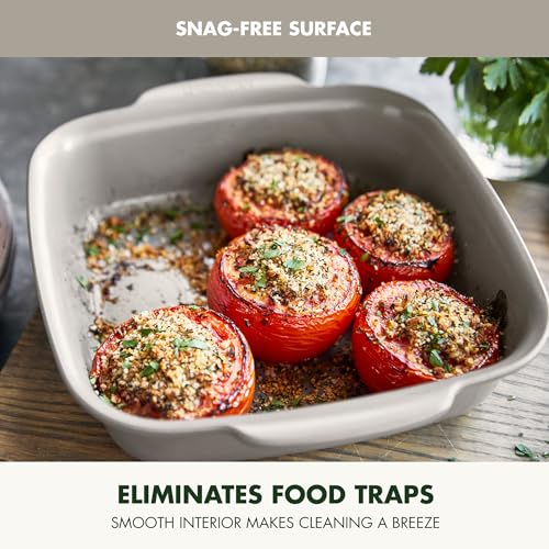 Premiere Ovenware Healthy Ceramic Nonstick 8" Square Cake Baking Pan