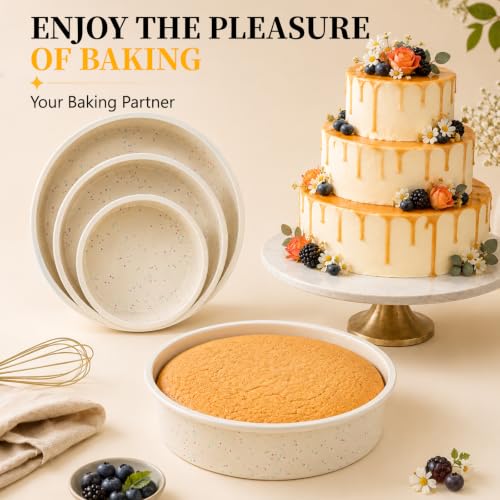 8 Inch Silicone Round Cake Pans (2 Count)