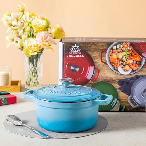 2.5 Qt Enameled Cast Iron Dutch Oven with Lid