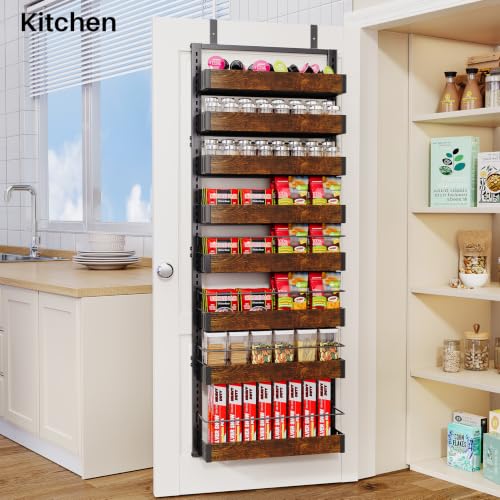8 Tiers Wooden Over Door Organizer