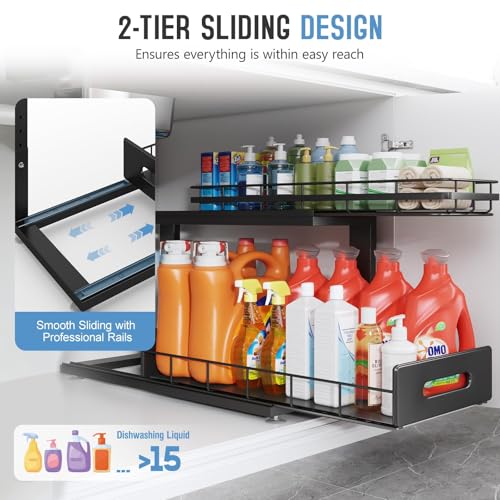 Under Sink Organizer Upgrade To Professional Rails