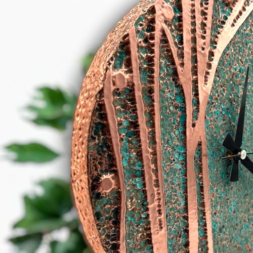 Handmade Copper Wall Clock Artisan Touch in Every Piece