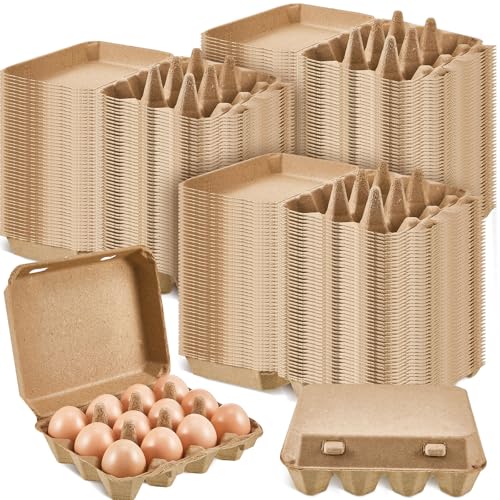200 Pcs Egg Cartons Bulk 3x4 Style Egg Storage Containers Holder for Fresh Duck Quail Storage Kitchen Family Farmhouse (200 Count)