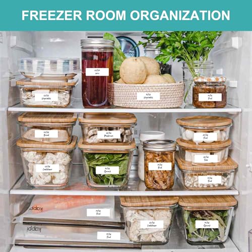 600 Blank Removable Freezer Label Stickers