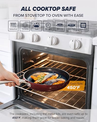 Essential Series 5PC Ceramic Cookware Set PFAS