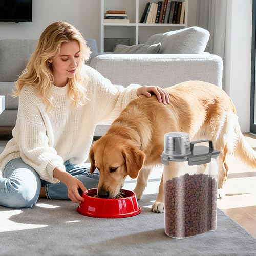 Airtight Small Cat Dog Pet Food Storage Containers BPA Free
