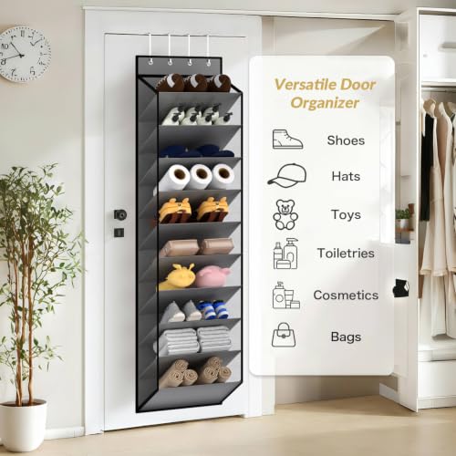 10 Tiers Mesh Over Door Shoe Organizer Storage