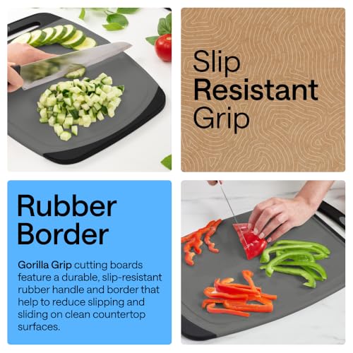 BPA Free Reversible Kitchen Cutting Board (3 Count)
