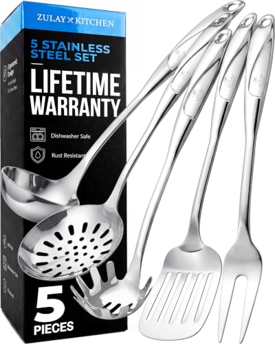 Stainless Steel 5 Piece Cooking Utensil Set (5 Count)