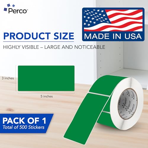 Green Labels 3x5 Inch 500 Stickers