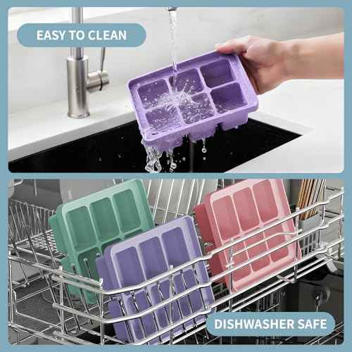 Large Silicone Ice Cube Tray Set of 3 (3 Count)