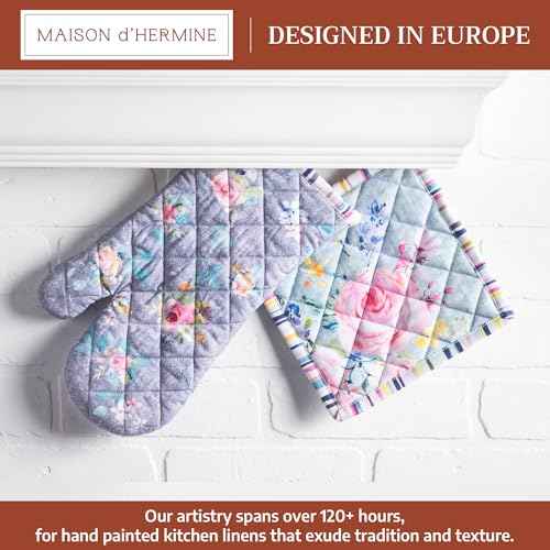 100% Cotton Oven Mitt & Pot Holder Set