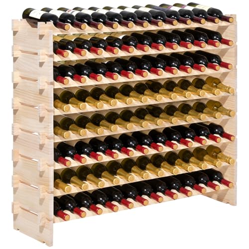 96 Bottle Stackable Modular Wine Rack