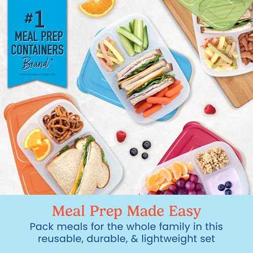 Easyboxes Original Stackable Lunch Boxes (4 Count)