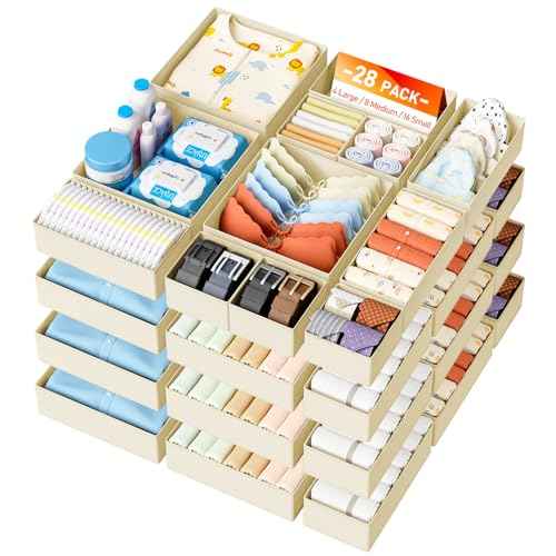Drawer Organizer Clothes 28 Pack (28 Count)