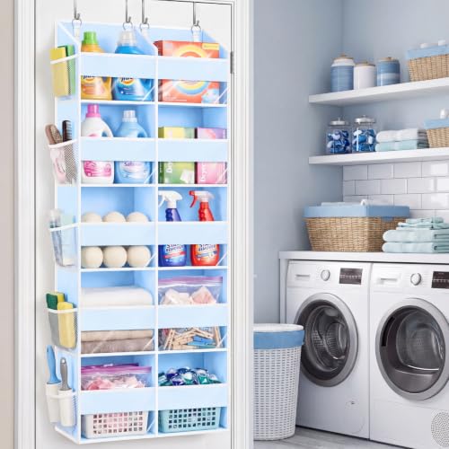 Blue Over the Door Organizer 5 Tiers