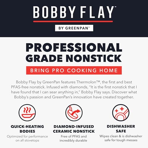 x Bobby Flay 12" Diamond Ceramic Nonstick Frying Pan