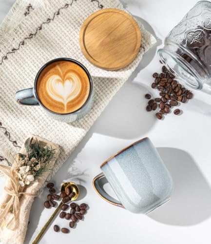 Ceramic Coffee Mugs Set of 6 (6 Count)