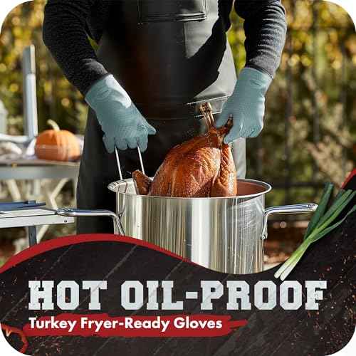 XL Silicone Smoker BBQ Gloves
