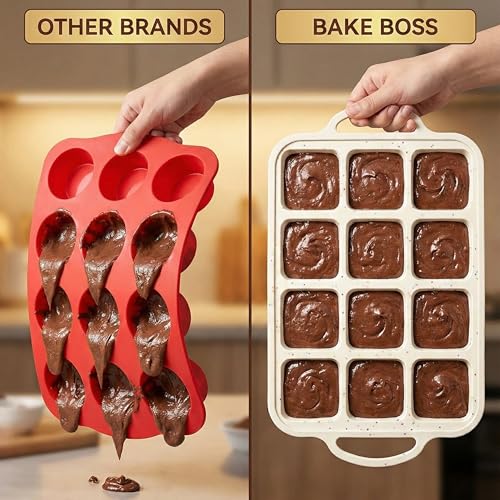 Silicone Brownie Pans with Dividers (2 Count)