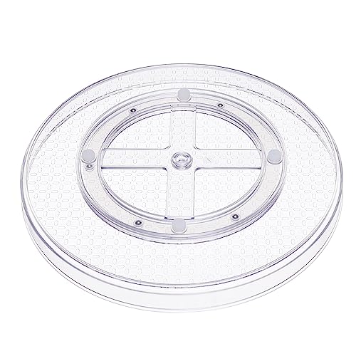 Clear Lazy Susan Turntable Organizer for Organization (2 Count)